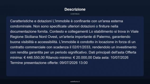 Immobile in asta di 1155 m² in vendita a Palermo - Foto 4
