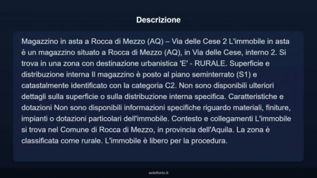 Immobile in asta di 89 m² in vendita a Rocca di Mezzo - Foto 3