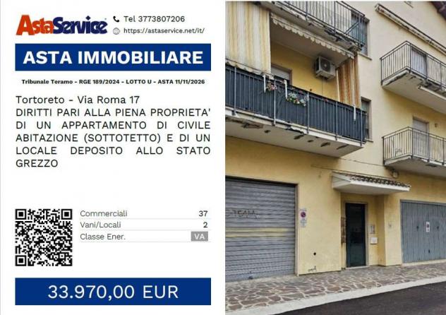 Tribunale Teramo - RGE 189/2024 - LOTTO U - Tribunale Teramo - RGE 189/2024 - LOTTO U - ASTA 11/11/2026