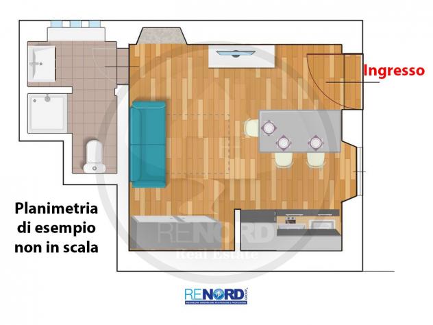 APPARTAMENTO di 1 vani e di 30 mq (PAVIA) rif. PVD9375 - Foto 18