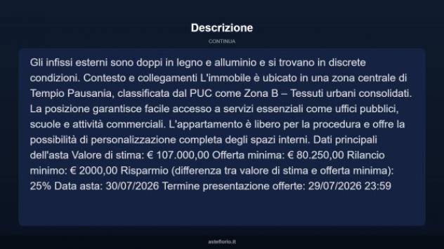 Immobile in asta di 176 m² in vendita a Tempio Pausania - Foto 12