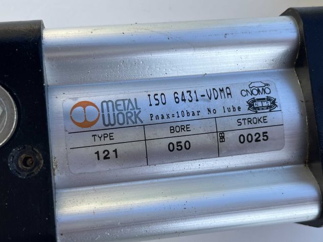 Cilindro pneumatico Metal Work ISO 6431-VDMA used - Foto 4