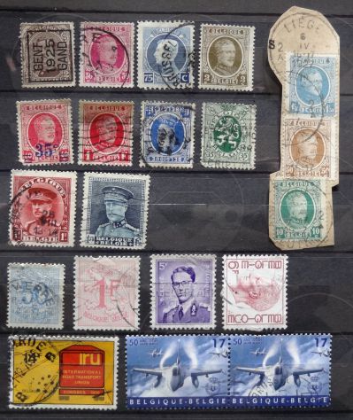 BELGIO 1866-1999 Lotto di 86 francobolli - Foto 5