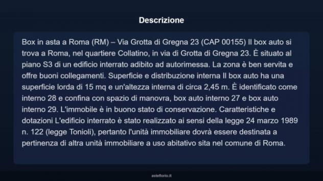 Immobile in asta di 15 m² in vendita a Roma - Foto 3
