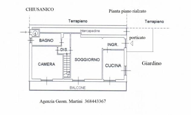 VENDESI A CHIUSANICO APPARTAMENTO AUTONOMO in CASA BIFAMILIARE CON GIARDINO - Foto 10