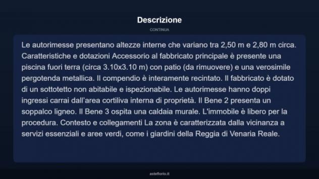 Immobile in asta di 183 m² con più di 5 locali e box auto in vendita a Venaria Reale - Foto 11