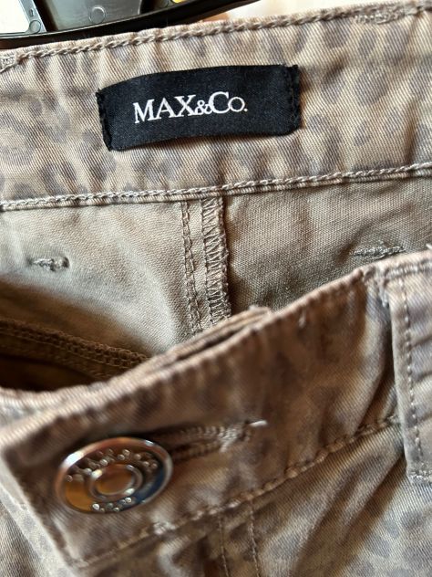 Pantaloni Max &amp; Co cotone elasticizzato 42 leopardati - Foto 8