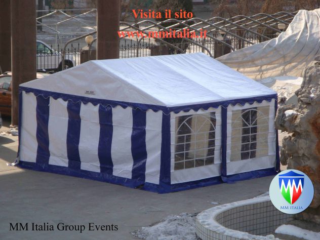 Tendone Tendostruttura 4 x 4 telo in pvc ignifugo uso pubblico - Foto 7