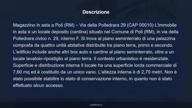 Immobile in asta di 7 m² in vendita a Poli - Foto 9