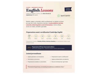 LEZIONI DI INGLESE