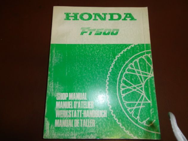 FT500 manuale officina manutenzione honda moto