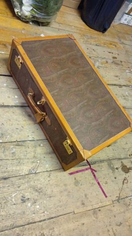Valigia Rigida Vintage ETRO Milano – Tessuto Paisley e Cuoio (Artigianale) - Foto 2