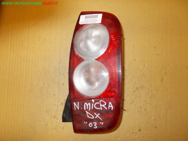 FANALE POST.D.(fino al 07/2005) NISSAN MICRA (K12E) 3p / 5p Parti elettriche Fanaleria Fanali Fanale post. sx. NISSAN - MICRA 3p / 5p - 01-01-2003
