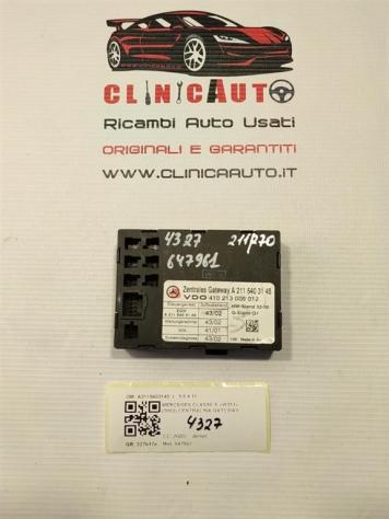 CENTRALINA GATEWAY MERCEDES Classe C Berlina W203 A2115403145 647961 diesel 2685 (0004)
