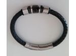 Bracciale Jewels in acciaio e cuoio