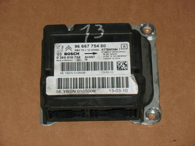 9666775480 ECU AIRBAG CITROEN PEUGEOT 9666775480 0285010704