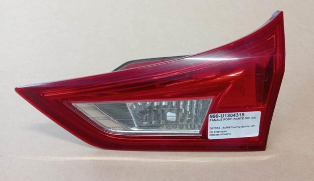 FANALE POST. PARTE INT. DX 999-U1304315 Parti elettriche Fanaleria Fanali Fanale post. dx. TOYOTA - AURIS Touring Sports - 01-11-2013 - 01-06-2015