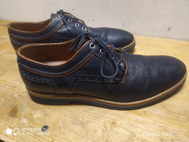 Scarpe uomo taglia 44 eleganti poco usate adatte anche per cerimonia - Foto 4