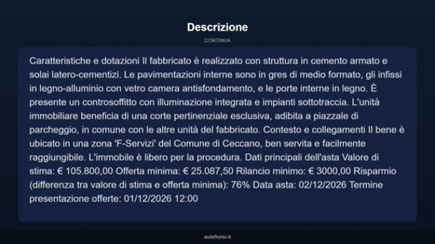 Immobile in asta di 185 m² in vendita a Ceccano - Foto 8