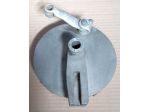 PIATTO PORTA CEPPI FRENO POSTERIORE ORIGINALE USATO per BENELLI E MOTO GUZZI 125