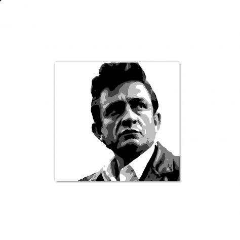 Quadro Dipinto a mano pop art Johnny Cash - Foto 2