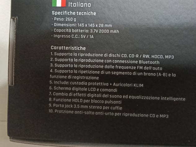 Lettore cd portatile multifunzione con accessori - Foto 4