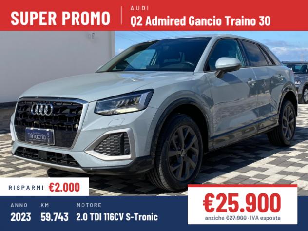 Audi Q2 Admired 2.0 TDI 116CV S-Tronic 30 Gancio Traino