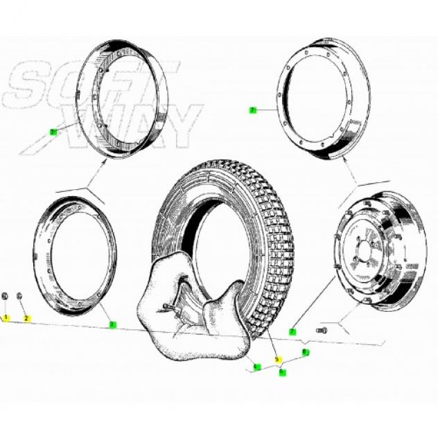 Cerchio ruota da 10 pollici Piaggio Vespa GS - Foto 3