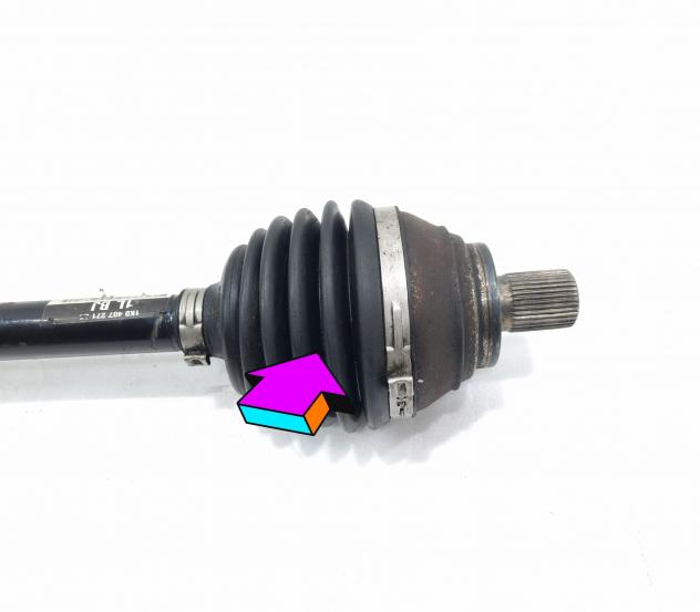 SEMIASSE ANTERIORE SINISTRO VOLKSWAGEN Golf 7 Berlina 1K0407271LB (12) - Foto 2