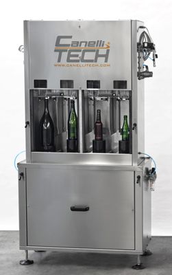 Riempitrice isobarica semiautomatica a 4 rubinetti