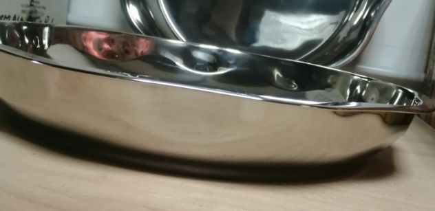 Vassoio Tondo in Acciaio Inox diam. 42cm per Alimenti Frutti di Mare ILSA - Foto 2