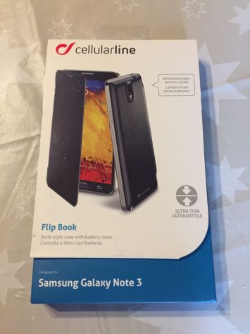 Custodia Flip Book di Cellularline per Samsung Galaxy Note 3.