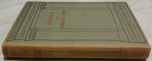 Opere di Francesco Berni Casa editrice Sonzogno 1928 ottimo - Foto 3