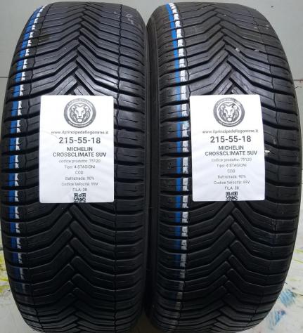 2 GOMME 215 55 18 MICHELIN A75120