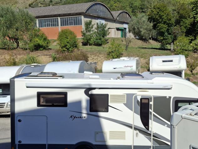 MOTORHOME MOBILVETTA DUCATO SEMIDINETTE LETTI GEMELLI BASCULANTE GARAGE CLIMATIZZATORE FOTOVOLTAICO CAMPEGGIO CAMPER USATI GENERALI 1801 - Foto 6