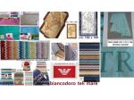 TELI MARE SPUGNA : TRUSSARDI , ARMANI , BORBONESE , MISSONI , BLUMARINE .