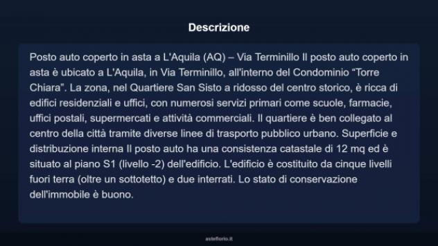 Immobile in asta di 12 m² in vendita a L'Aquila - Foto 3