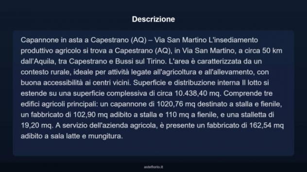 Immobile in asta di 10438 m² in vendita a Capestrano - Foto 4