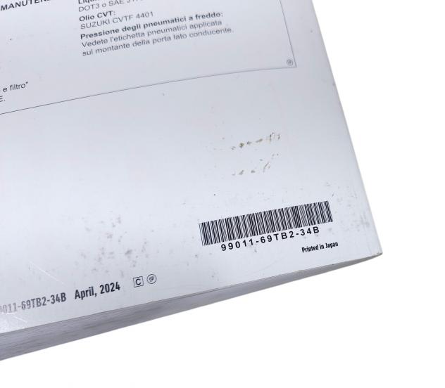 LIBRETTO USO E MANUTENZIONE SUZUKI Swift Serie 99011-69TB2-34B (23) - Foto 15