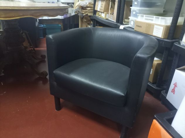 Set 4 Poltrone a Pozzetto IKEA Solsta - Ecopelle, ottime condizioni