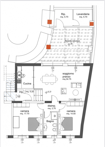 Appartamento in vendita a Calci 95 mq Rif: 835270 - Foto 2