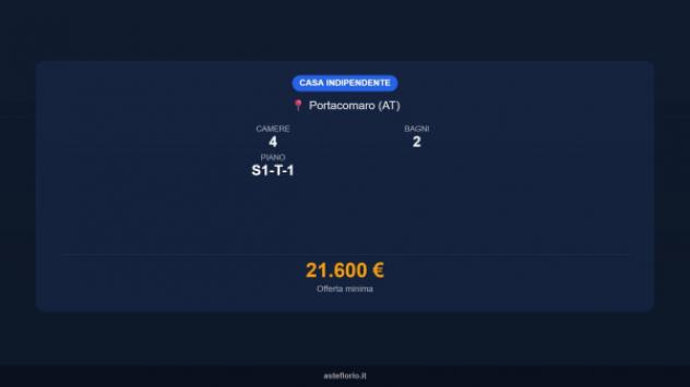Immobile in asta di 210 m² con più di 5 locali e box auto in vendita a Portacomaro - Foto 15