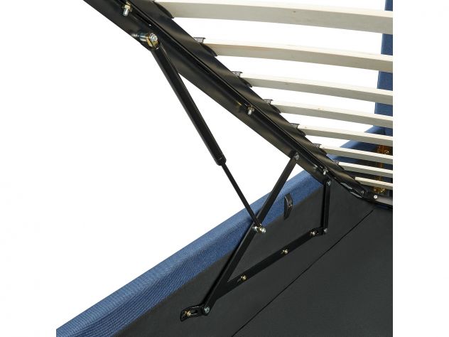 Letto contenitore 160x200 Beliani DREUX blu navy - Foto 2