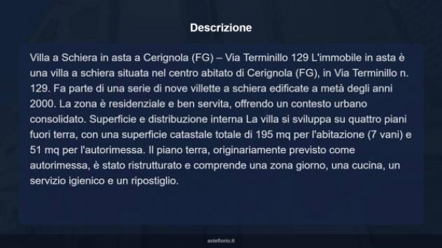 Immobile in asta di 134 m² con più di 5 locali e box auto in vendita a Cerignola - Foto 18