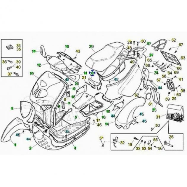 Cerniera reggisella per Aprilia Rally AP8249901 - Foto 4