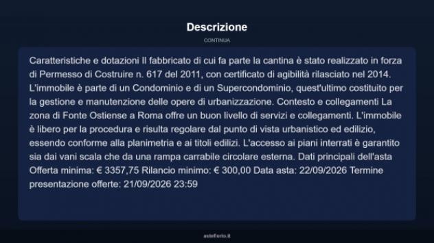 Immobile in asta di 7 m² in vendita a Roma - Foto 4