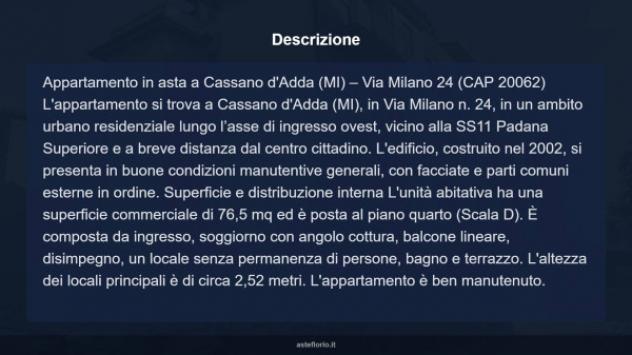 Immobile in asta di 76 m² in vendita a Cassano d'Adda - Foto 10