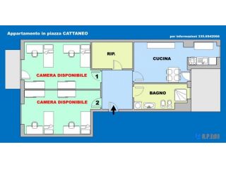 Appartameto arredato 4 posti letto in piazza Cattaneo