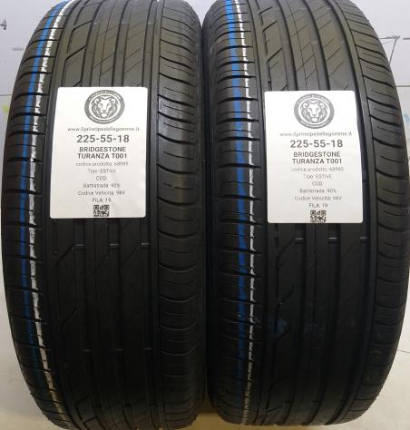 2 GOMME 225 55 18 BRIDGESTONE A68985