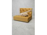 Letto lettino cuccia ecopelle capitonne' oro con spedizione